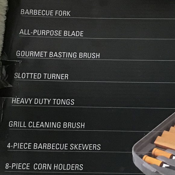 16 - NWOT CHEF BASICS 18 PIECE BARBECUE SET - Picture 5 of 7